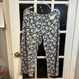 Joe Fresh Black and White Floral Girls' Leggings
